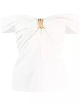 Acler топ Alberton с открытыми плечами, белый