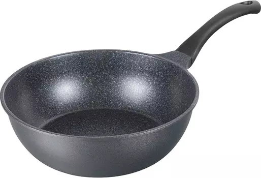 ACM-9574 Легкая глубокая сковорода для жарки, 11,0 дюймов (28 см), совместима с индукционной печью, газ, не содержит ПФОК, обработка фторсодержащей смолой, Cook Дели WAHEI FREIZ, Marble Coat (Gas)