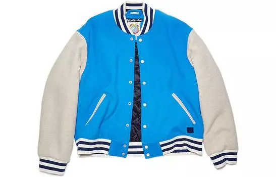 Acne Studios Бейсбольная куртка унисекс сапфирово-синяя