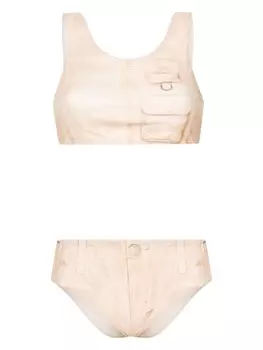 Acne Studios бикини с эффектом тромплей, желтый