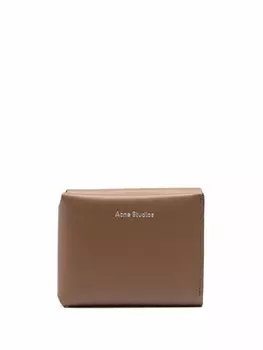 Acne Studios бумажник с логотипом, коричневый