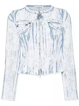 Acne Studios джинсовая куртка с принтом, синий