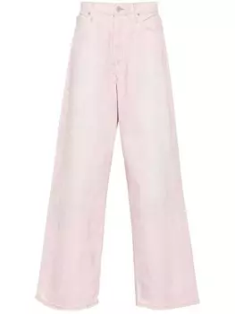 Acne Studios джинсы свободного кроя с заниженной талией, розовый