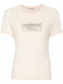 Acne Studios футболка с логотипом, оранжевый