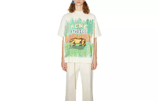 Acne Studios Футболка унисекс белые