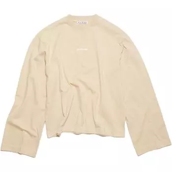 Acne Studios Футболка женская бежевая