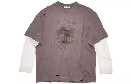 Acne Studios Футболка женская фиолетовые