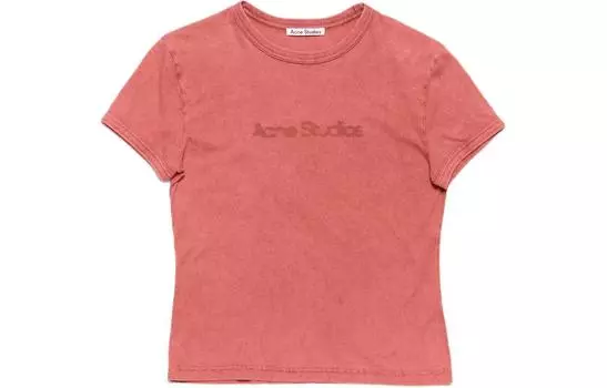 Acne Studios Футболка женская, обычная, красная