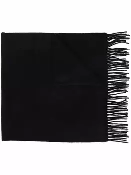 Acne Studios кашемировый шарф с бахромой, черный