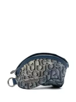 Acne Studios кошелек на молнии с логотипом, синий