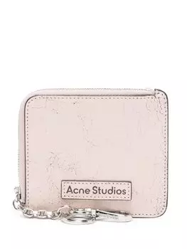Acne Studios кошелек с нашивкой-логотипом, розовый