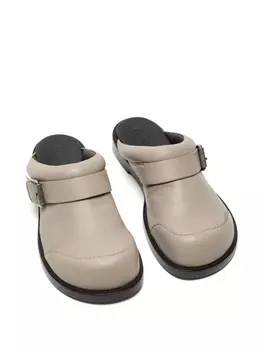 Acne Studios мюли с квадратным носком, нейтральный