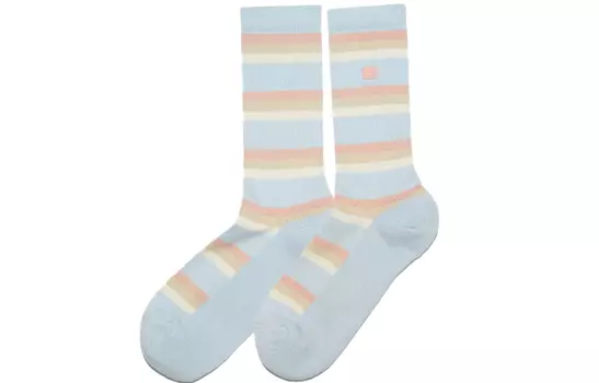 Acne Studios Носки до середины голени женские, 1 упаковка, синие