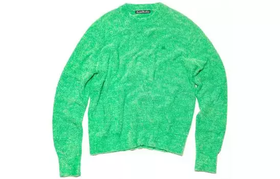 Acne Studios Осень-зима 23 Джемпер унисекс ярко-зеленый