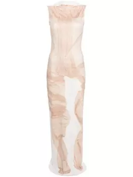 Acne Studios платье макси, нейтральный цвет