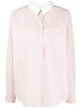 Acne Studios рубашка с вышитым логотипом, розовый