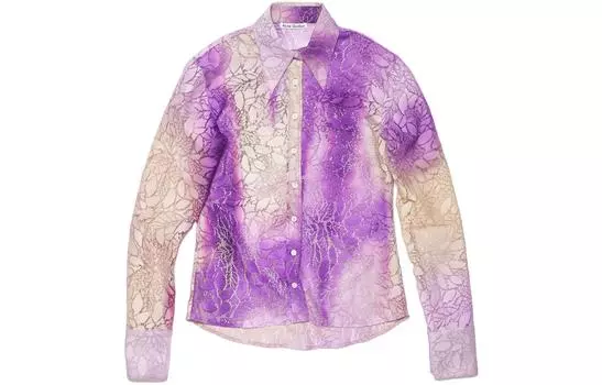 Acne Studios Рубашка женская фиолетовая