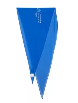 Acne Studios шелковый платок с логотипом, синий