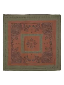 Acne Studios шерстяной шарф с принтом пейсли, зеленый