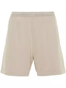 Acne Studios шорты с нашивкой-логотипом, нейтральный цвет