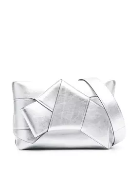 Acne Studios сумка на плечо с узелком, серебристый