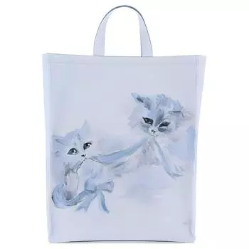 Acne Studios Сумка-шоппер из полиэстера, сумка-тоут, сумка-мессенджер на плечо, унисекс, светло-голубая