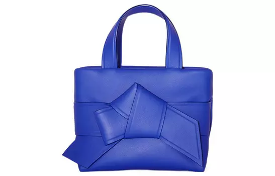 Acne Studios Сумка-шоппер Musubi из коровьей кожи, сумка для покупок, сумка на плечо, сумка через плечо, мини-сумка женская, синяя