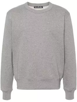Acne Studios толстовка с логотипом Face, серый