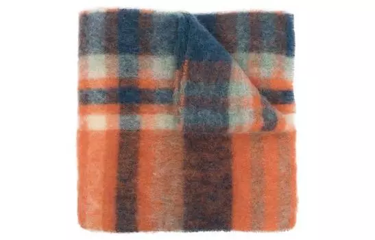 Acne Studios Вязаный шарф унисекс, оранжевый/синий