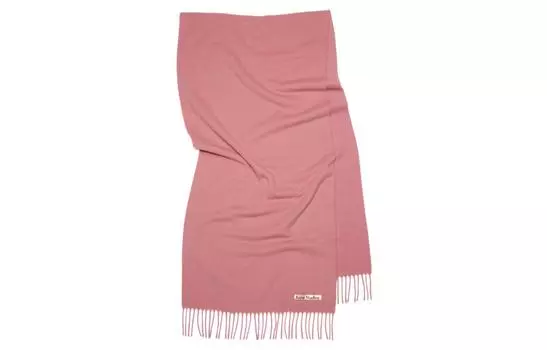 Acne Studios Вязаный шарф унисекс розового цвета