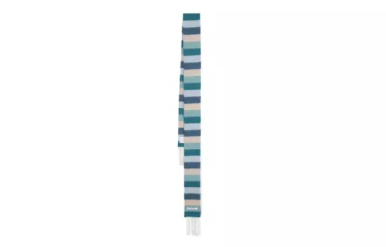 Acne Studios Вязаный шарф женский, синие/белые