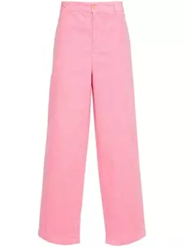 Acne Studios вельветовые брюки прямого кроя, розовый