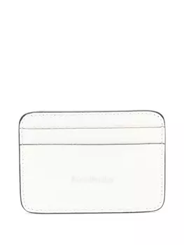 Acne Studios визитница из кожи с тиснением логотипа, белый