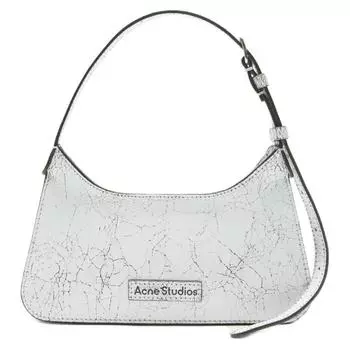 Acne Studios Женская кожаная сумка на одно плечо Platt Series, белая