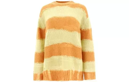 Acne Studios Женский свитер коричневого и желтого цветов