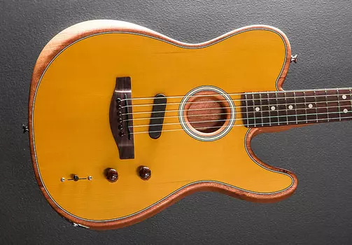 Acoustasonic Player Telecaster - Ириска Блонд Fender
