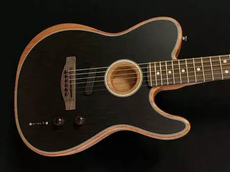 Acoustasonic Player Telecaster - матовый черный Fender