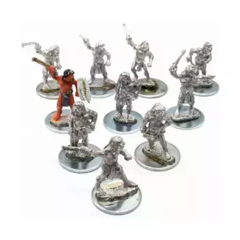 Ацтекские пращники №1, Miscellaneous Historical Miniatures - Loose Miniatures (28mm) (Unidentifiable Manufacturer)