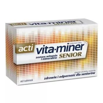 Acti Vita-Miner Senior 60 таблеток для людей старше 50 лет Aflofarm Farmacja