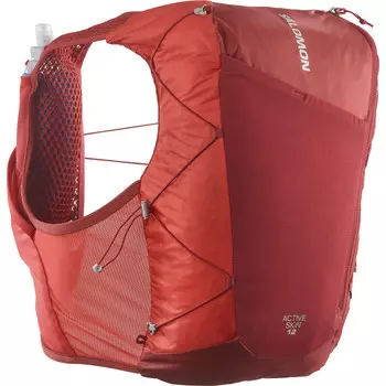 Active Skin 12 Set жилет для бега по пересеченной местности Salomon, красный