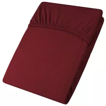 Active Topper 140x200-160x200 бордовый хлопковый трикотаж ок. 145 г/м CelinaTex