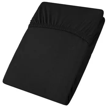 Active Topper 140x200-160x200 черный хлопковый трикотаж ок. 145 г/м CelinaTex