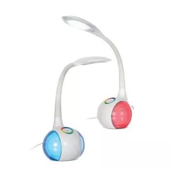 ActiveJet AJE-RAINBOW RGB Color white 6W - настольная лампа (белый, детская комната, кабинет, CE, RoHS, LED, питание от переменного тока)