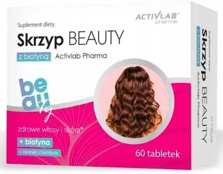 ActivLab, Beauty, Хвощ полевой с биотином, 60 таблеток.