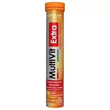 ACTIVLAB MultiVit Extra со вкусом апельсина, Биологически активная добавка, 20 шипучих таблеток Inna Marka