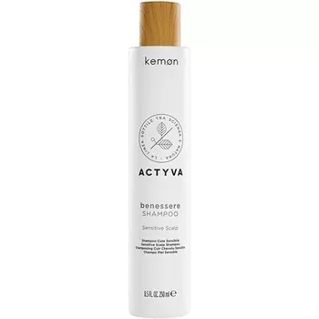 Actyva Benessere Shampoo - Увлажняющее мытье кожи головы, мягкий уход за волосами, Kemon