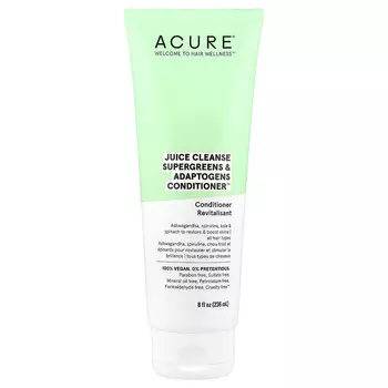 ACURE, Juice Cleanse Supergreens & Adaptogens Conditioner , для всех типов волос, 236 мл (8 жидк. Унций)