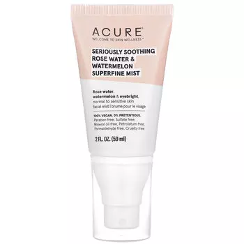 ACURE, Серьезный успокаивающий спрей с розовой водой и арбузом, 59 мл (2 жидк. Унции)