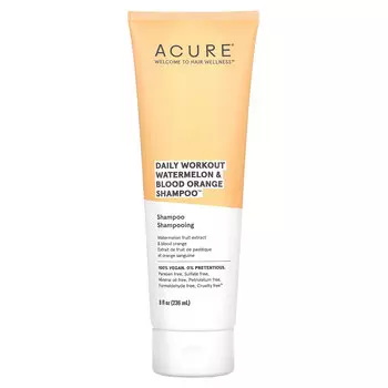 ACURE, шампунь с арбузом и красным апельсином для использования после ежедневных тренировок, 236,5 мл (8 жидк. унций)