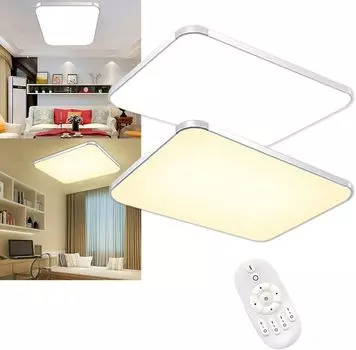 ACXIN 72 Вт светодиодный потолочный светильник с регулируемой яркостью и дистанционным управлением, лампа для прихожей, гостиной, спальни, современная внутренняя лампа для ванной комнаты, детская комната, кухня, офис